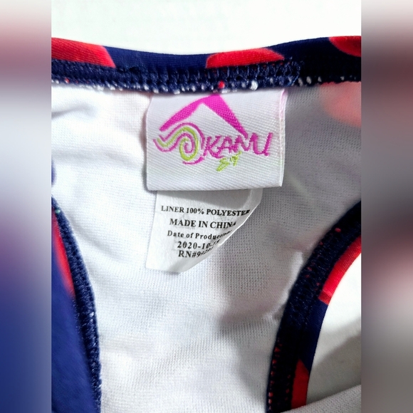 🦃Kanu Surf Girls' Addie UPF 50+ Beach Sport Racer Bikini 2-Piece Size 7 - Picture 5 of 10